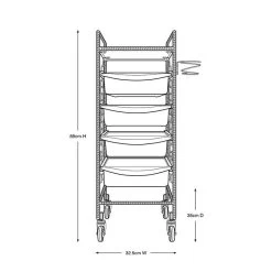 Barber Culture Chiswick Barber Trolley -Pet Care Store AM BC1045 3