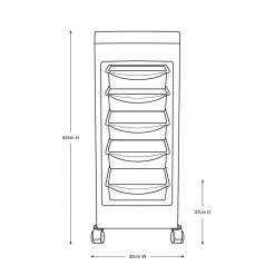 Glammar Kellie Budget Trolley -Pet Care Store AM GLAM3280 2