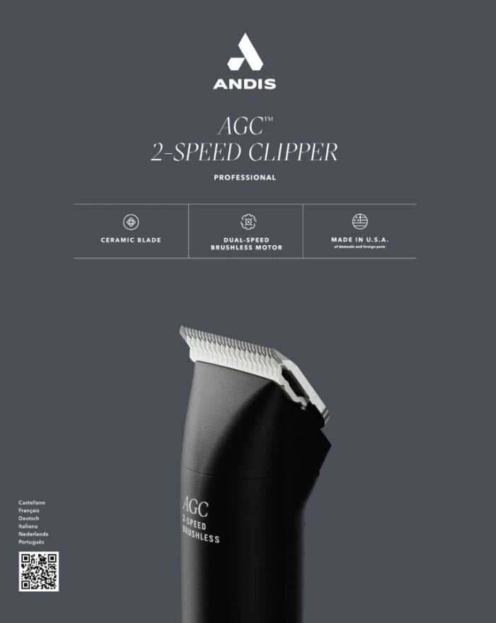Andis AGCB 2 Speed Brushless Clipper - Black 7 Andis AGCB 2 Speed Brushless Clipper - Black - Image 5