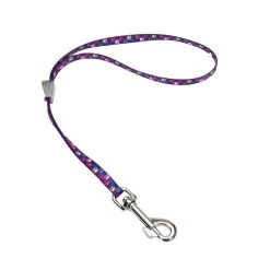 COASTAL Grooming Loop 24" X 3/8" Purple Multi Paw With Camlock