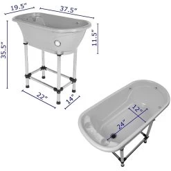 Small Portable Bath Tub For Dogs And Cats (Blue) -Pet Care Store CZ H115B 7