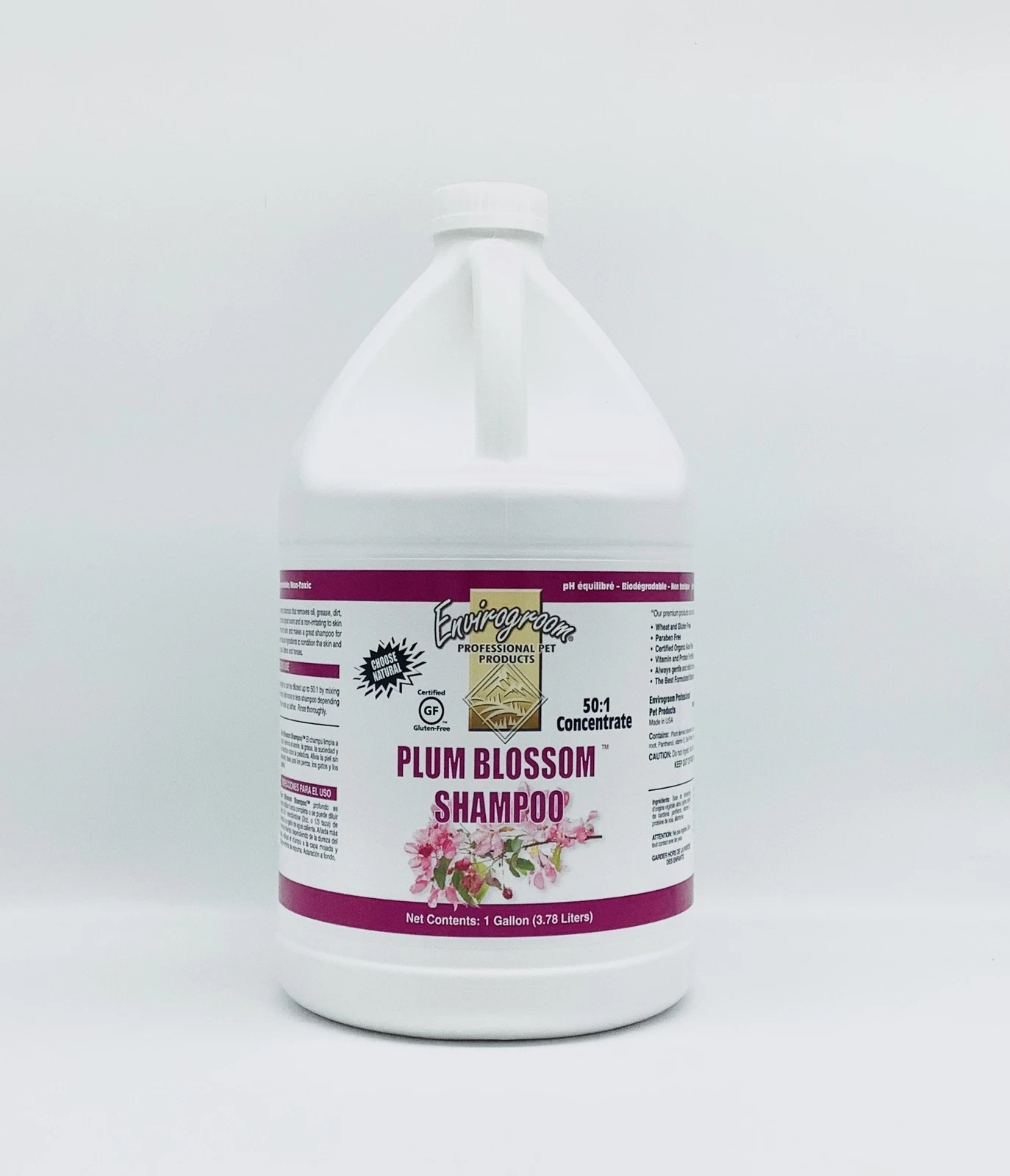 Envirogroom Plum Blossom Shampoo 50:1 Concentrate 1 Gallon 3 Envirogroom Plum Blossom Shampoo 50:1 Concentrate 1 Gallon