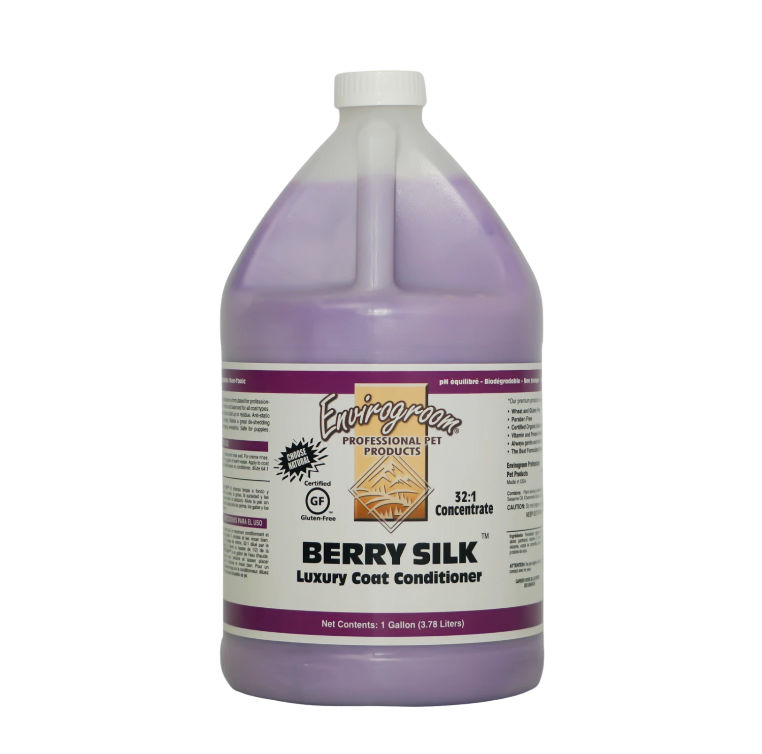 Envirogroom Berry Silk Luxury Coat Conditioner 1 Gallon 3 Envirogroom Berry Silk Luxury Coat Conditioner 1 Gallon