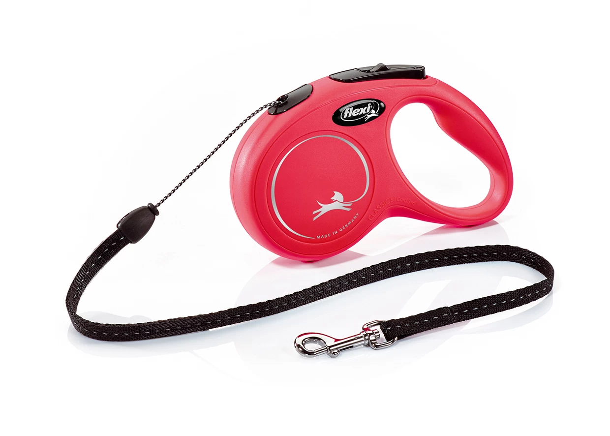 Flexi Classic Cord For Dogs Retractable Lead Red Medium 5m 3 Flexi Classic Cord For Dogs Retractable Lead Red Medium 5m
