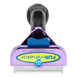 Furminator DeShedding Tool - Large Cat Short Hair Metallic [Purple] -Pet Care Store FU 01225 3