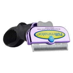 Furminator DeShedding Tool - Large Cat Long Hair Metallic [Purple] -Pet Care Store FU 01226 2