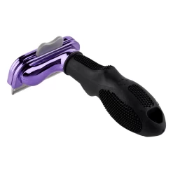 Furminator DeShedding Tool - Large Cat Long Hair Metallic [Purple] -Pet Care Store FU 01226 4