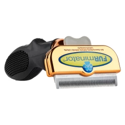 Furminator DeShedding Tool - Medium Dog Long Hair Metalic [Rose Gold] -Pet Care Store FU 02516 2