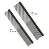 Anti-Static Etched Back Finishing Comb 7.5", Fine / Coarse, 1" Teeth -Pet Care Store GM 090B EB