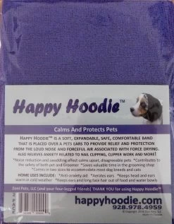 Happy Hoodie Purple, Pack Of 2 -Pet Care Store HH 01 PP 3