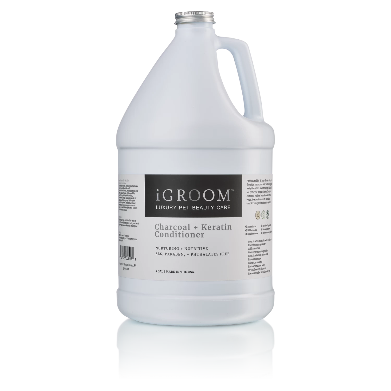 IGroom Charcoal + Keratin Conditioner 1 Gallon (3.8L) 3 IGroom Charcoal + Keratin Conditioner 1 Gallon (3.8L)