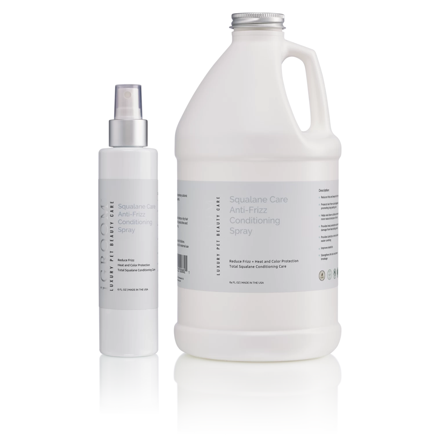IGroom Squalane Anti-Frizz Conditioning Spray 64oz (1.89L) 4 IGroom Squalane Anti-Frizz Conditioning Spray 64oz (1.89L) - Image 2