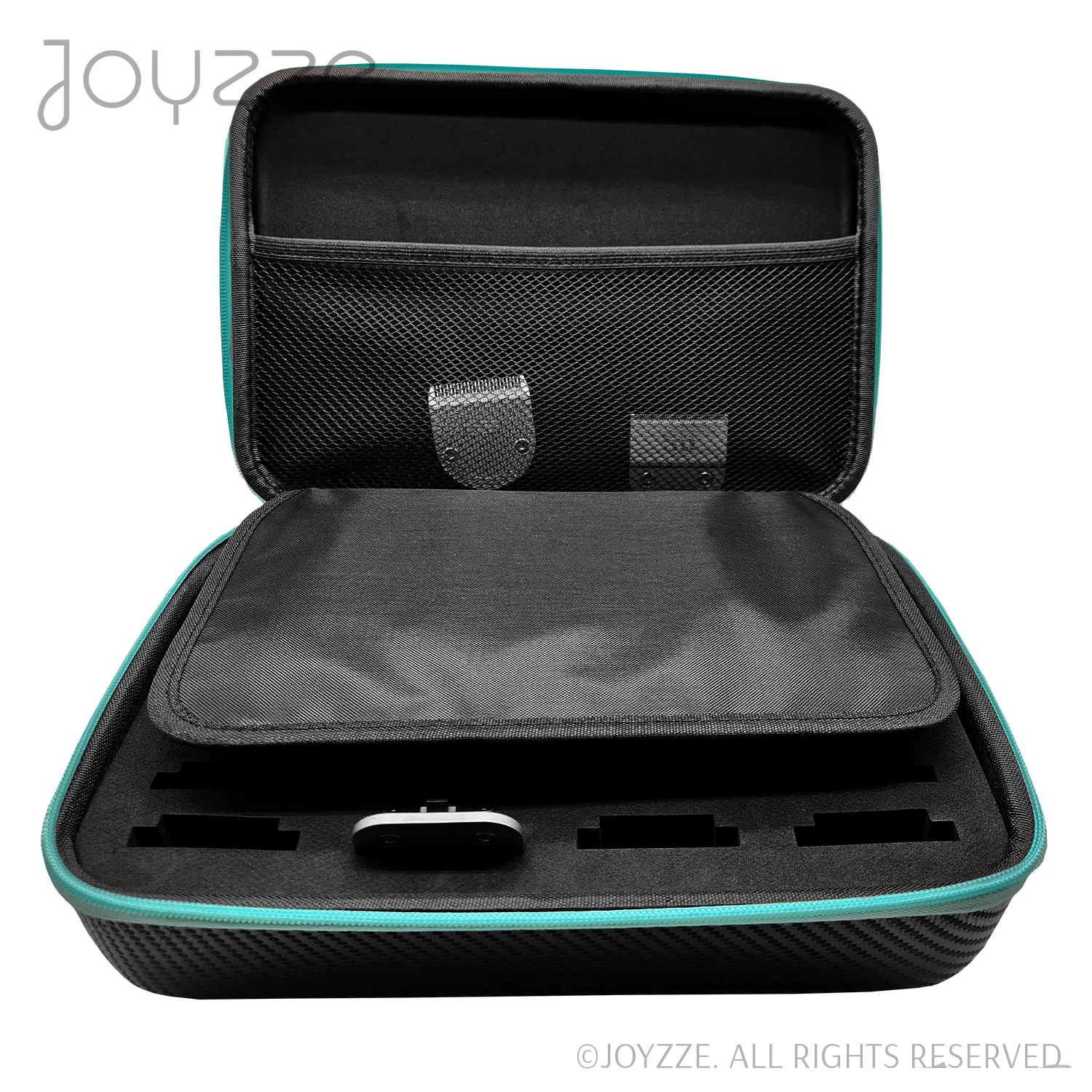 Joyzze Hard Blade Storage Case Fits 22 Blades - Neon Teal 7 Joyzze Hard Blade Storage Case Fits 22 Blades - Neon Teal - Image 5