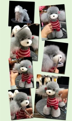 Mr. Jiang Teddy Bear Full Body Coat / Model Dog [Grey] -Pet Care Store MJ TB02G 5