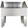 Shernbao Deluxe Stainless Steel Bath Tub 2 Shernbao Deluxe Stainless Steel Bath Tub -Pet Care Store S BTS136