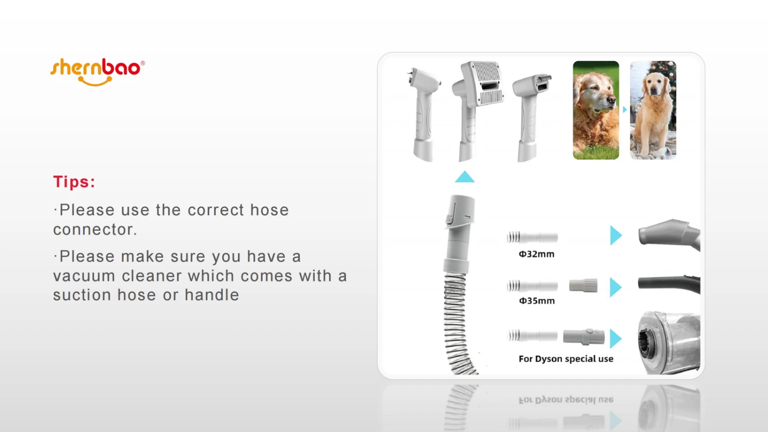 Shernbao Self-Cleaning Pet Brush Kit For Vacuum Cleaners 7 Shernbao Self-Cleaning Pet Brush Kit For Vacuum Cleaners - Image 5