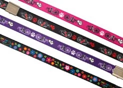 Show Tech Grooming Noose Pawprint Pink 45cm X 1.5cm -Pet Care Store ST 94682 2
