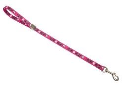 Show Tech Grooming Noose Pawprint Pink 45cm X 1.5cm