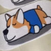 Bathing Mat 110cm X 50cm Oval - Sleepy Corgi -Pet Care Store T BMT4320 03