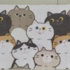 Bathing Mat 120cm X 60cm - Lovely Cat -Pet Care Store T BMT4824 01