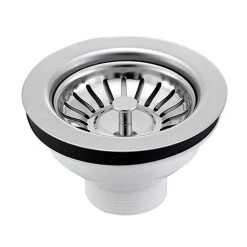 W Mark Drain / Sink Basket Waste With Watermark For Bath