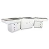 Dental Preparation Table With Stainless Steel Tub And Painted Cabinets -Pet Care Store T FT851