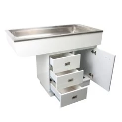 Dental Preparation Table With Stainless Steel Tub And Painted Cabinets -Pet Care Store T FT851 4
