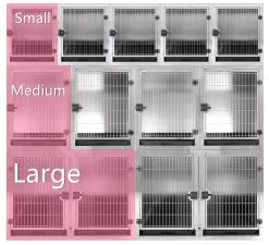 Aeolus KA505T Stainless Steel Modular Cage - Medium -Pet Care Store T KA505TM 201 2