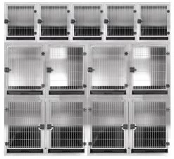 Aeolus KA505T Stainless Steel Modular Cage - Medium -Pet Care Store T KA505TM 201 3