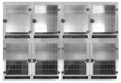Aeolus KA505T Stainless Steel Modular Cage - Small -Pet Care Store T KA505TS 201 3