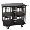 Aeolus 4-Berth Show Trolley With 4" Nylon Wheels - Large [Black] -Pet Care Store T KB511NAF BK Kit