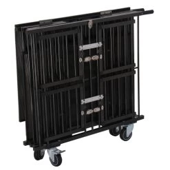 Aeolus 4-Berth Show Trolley With 4" Nylon Wheels - Large [Black] -Pet Care Store T KB511NAF BK Kit 6