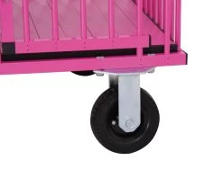 Aeolus 4-Berth Show Trolley With 4" Nylon Wheels - Large [Pink] -Pet Care Store T KB511NAF PK Kit 2