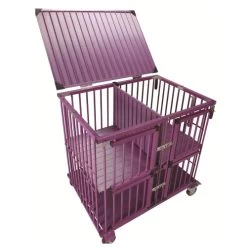 Aeolus 4-Berth Show Trolley With 4" Nylon Wheels - Large [Purple] -Pet Care Store T KB511NAF PP Kit 2