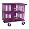 Aeolus 4-Berth Show Trolley With 6" Rubber Wheels - Large [Purple]