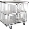 Aeolus 4-Berth Show Trolley With 4" Nylon Wheels - Large [Silver]