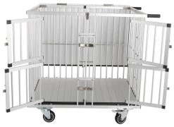 Aeolus 4-Berth Show Trolley With 4" Nylon Wheels - Large [Silver] -Pet Care Store T KB511NAF SL Kit 2