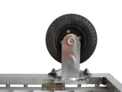 Aeolus 4-Berth Show Trolley With 6" Rubber Wheels - Large [Silver] -Pet Care Store T KB511NAF SL Kit6W 3