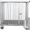 Aeolus 1-Berth Show Trolley With 6" Rubber Wheels - Large [Silver] -Pet Care Store T KB511NAO SL Kit6W