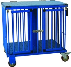 Aeolus 2-Berth Show Trolley With 4" Nylon Wheels - Large [Blue]