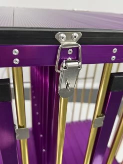 Aeolus 2-Berth Show Trolley With 4" Nylon Wheels [Gold And Purple] -Pet Care Store T KB511NAT GP Kit 4