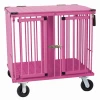 Aeolus 2-Berth Show Trolley With 6" Rubber Wheels - Large [Pink]