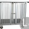 Aeolus 2-Berth Show Trolley With 4" Nylon Wheels - Large [Silver] -Pet Care Store T KB511NAT SL Kit