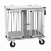 Aeolus 2-Berth Show Trolley With 6" Rubber Wheels - Large [Silver] -Pet Care Store T KB511NAT SL Kit6W