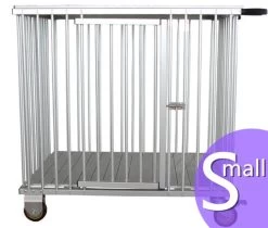 Aeolus 1-Berth Show Trolley With 6" Rubber Wheels - Small [Purple]