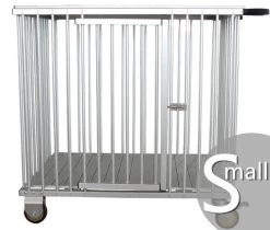 Aeolus 1-Berth Show Trolley With 4" Nylon Wheels - Small [Silver]