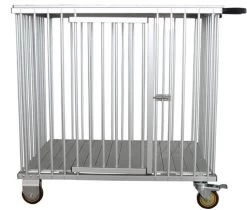 Aeolus 1-Berth Show Trolley With 4" Nylon Wheels - Small [Silver] -Pet Care Store T KB513NAO SL Kit 5