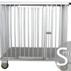 Aeolus 1-Berth Show Trolley With 6" Rubber Wheels - Small [Silver] -Pet Care Store T KB513NAO SL Kit6W