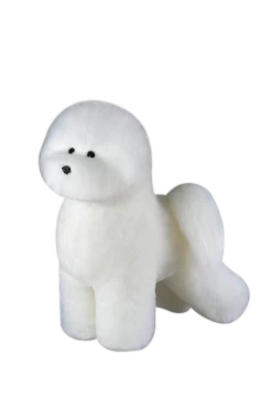 KissGrooming Bichon Frise Coat For Model Dog Mannequin [White] -Pet Care Store T RMD32A1 2