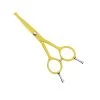Swan Facial Scissors Round Tip 5" [Yellow] -Pet Care Store T SW53150